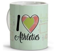 LolaPix Taza atletismo. Regalos atleta. Regalos para deportistas. Tazas originales para regalar. Tazas de cafe. Taza cerámica 330 ml. Atletismo