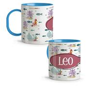 LolaPix Taza Bebe. Taza Personalizada. Tazas Infantiles plástico. Regalo Personalizado. Tazas Originales para Regalar. Colores a elegir. Animales Marinos