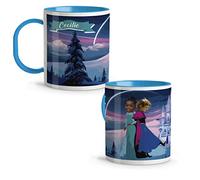 LolaPix Taza Disney. Personalizada con Foto y Nombre. Tazas Infantiles plástico. 330 ml. Tazas Originales. Vasos Niños. Regalos Originales. ELSA Y ANA