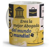 LolaPix Taza frase abogada. Taza abogada. Taza desayuno abogada. Taza café abogada. Regalos abogada. Taza cerámica 330 ml