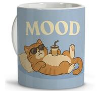 LolaPix Taza Gato. Tazas divertidas con frase. Regalo Relax. Apta para Microondas y Lavavajillas. Taza 330ml Gato