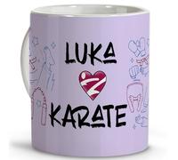 LolaPix Taza karate. Regalo karateka. Artes marciales. Regalos para deportistas. Tazas originales para regalar. Tazas personalizadas. Taza cerámica 330 ml. Karate