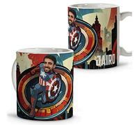 LolaPix Taza Marvel. Personalizada con Foto y Nombre. Taza Cerámica. 330 ml. Varios diseños y colores de Interior. Regalos Originales. CAPITÁN AMERICA