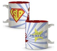 LolaPix Taza Mejor Padre. Taza Papá. Tazas Desayuno Originales. Cerámica 330 ml. Regalos con Frases. Supér Papá