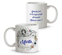 LolaPix Taza Mejor Profesora. Regalos para Profesores. Taza Personalizada. Varios diseños. Mundo PROFE