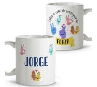 LolaPix Taza opositor. Tazas personalizadas con nombre. Tazas originales para regalar. Regalos opositores. Oposiciones. Taza cerámica 330 ml.