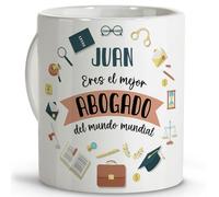 LolaPix Taza para abogado. Regalos abogado. Taza café abogado. Taza desayuno abogado. Tazas personalizadas. Taza cerámica 330 ml