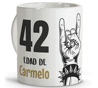 LolaPix Taza Personalizada cumpleaños. Tazas Personalizadas. Tazas Desayuno Originales. Varios diseños. Capacidad 330ml CUMPLEAÑOS Heavy