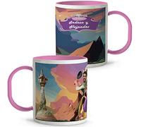 LolaPix Taza Princesas Disney. Personalizada con Foto y Nombre. Tazas Infantiles plástico. 330 ml. Tazas Originales. Vasos Niños. Regalos Originales. ENREDADOS