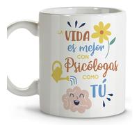 LolaPix Taza psicóloga. Tazas originales para regalar. Regalos psicologos. Tazas personalizadas. Taza cerámica 330 ml.