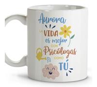 LolaPix Taza psicóloga. Tazas personalizadas con nombre. Tazas originales para regalar. Regalos psicologos. Taza cerámica 330 ml.