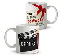 LolaPix Taza San Valentin Personalizada Apta para Lavavajillas. Regalos para Cinefilos. Tazas Originales para Regalar Hombre. Regalos Originales para Parejas. Taza Cerámica 330ml. Love Actually