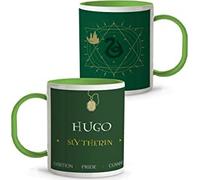 LolaPix Tazas Niños Plástico. Taza Personalizada Nombre. Taza Mago. Tazas Infantiles plástico. 330ml. Varios diseños. Slytherin