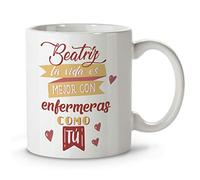 LolaPix Tazas originales. Regalos personalizados con nombre y texto. Tazas con frases originales. Vida Rojo