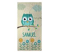 LolaPix Toalla Buho. Toallas Personalizadas. Toalla de Playa. Regalos Personalizados con Nombre. Varios diseños y tamaños. Buho