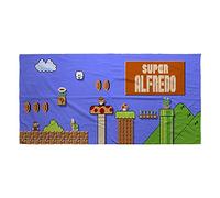 LolaPix Toalla Mario Bros. Regalos Personalizados. Toalla de Playa. Toallas Personalizadas con Nombre. Varios diseños. Mario