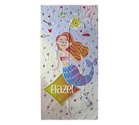 LolaPix Toalla Personalizada con Nombre. Toalla Niña. Toalla Playa. Toalla Piscina/Piscina. Algodón y Microfibra. Regalos Originales. Varios Tamaños. Sirena Infantil