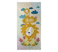 LolaPix Toalla Personalizada con Nombre. Toalla Playa Bebe. Toalla Playa. Toalla Piscina/Piscina. Algodón y Microfibra. Regalos Originales. Varios Tamaños. León Infantil