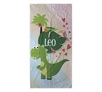 LolaPix Toalla Personalizada con Nombre. Toalla Playa Personalizada. Toalla Playa. Toalla Piscina/Piscina. Algodón y Microfibra. Regalos Originales. Varios Tamaños. Dino Cocodrilo Infantil