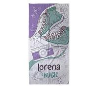 LolaPix Toalla Personalizada Playa Infantil. Toalla Playa Bebe. Toallas Personalizadas con Nombre. Varios Tamaños. Magic