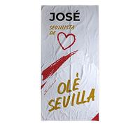 LolaPix Toallas Sevilla. Toallas Personalizadas. Toallas de Futbol con Nombre. Toalla Playa Personalizada. Regalos Personalizados con Nombre. Varios diseños y tamaños.