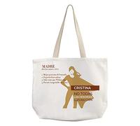 LolaPix Tote Bag Mamá Personalizada con Nombre/Texto. Regalos Día de la Madre Personalizados. Varios diseños. HEROÍNAS