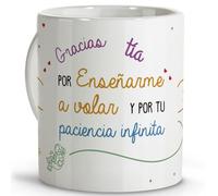 LolaPix Vas a ser tia. Tazas de te. Regalo tía. Regalos para mi tía. Taza cerámica 330 ml.