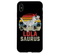 Lolasaurus T Rex Dinosaur Lola Saurus Family Matching Carcasa para iPhone XS MAX