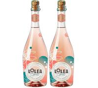 Lolea - Floral Spritz, Vino Espumoso Rosado que equilibra sabores cítricos con un toque floral - Botella 750 ml - Solo Azúcares Naturales - Óptimo para celebraciones y cócteles (Paquete de 2)