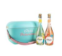 LOLEA - Pack Edición Limitada Citrus Spritz 75 loral Spritz 75 cl + Polarbox 12L | Nevera Portátil Exclusiva + 2 Aperitivos Mediterráneos Espumosos de Vino | Ideal para Regalo, Playa y Picnic