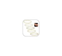 LOLIAS 5 Piezas Pulseras Plata Dorada Hombres Pulseras Acero Inoxidable Hombres Cuerda eslabón Conjunto Pulseras Cadena Figaro para Mujeres Regalo joyería Hombres Él Padre Novio Marido