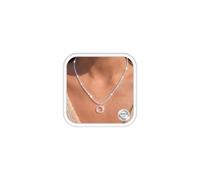 LOLIAS Cadena Plata Mujer 925 Colgante Cruz/Circonita/Corazones