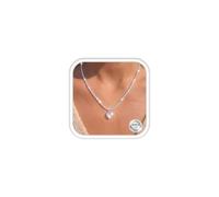 LOLIAS Cadena Plata Mujer 925 Colgante Cruz/Circonita/Corazones