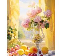Lolipony Pintura por Números para Adultos y Niños al óleo de Lienzo DIY, con Pinceles, Pigmento Acrílico, Pintura de Dibujo DIY, Sin Marco 40X50 CM