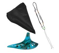 LOLIPPYY 1 juego Ocarina de Huecos para Principiantes y Profesionales Instrumento Musical Portátil Color Azul Sonido Natural y para Aprendizaje y