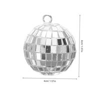 LOLIPPYY 10 Piezas Bolas Disco Colgantes Espejo Decoraciones Reflectantes y Bares Bolas Espejo Pequeñas para Retro