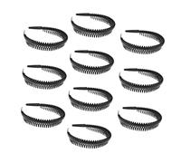 LOLIPPYY 10 piezas Diademas Antideslizantes con Dientes para Deporte y Diario Accesorios Ligeros para Mujer y Niña Cinta Pelo y