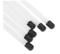 LOLIPPYY 10 piezas Extensores de Válvula de Plástico para Neumáticos Dobles Prolongadores de Vástago de Válvula de Blancos Adaptadores de Scooter y Vehículo Fácil sin Herramientas