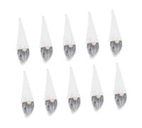 LOLIPPYY 10 Piezas Muñeca de Botella de Vino Adorno de Botella de muñeca Felpa Decoración navideña Etiqueta decoración no Tejido Blanco