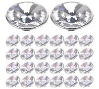 LOLIPPYY 100 Botones Acrílicos de 20 MM para Sofá Botones de Cristal Transparentes para Manualidades y Costura Cierres Reutilizables para Decoración y Bricolaje Pack de 100 Unidades