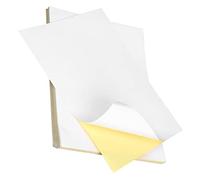 LOLIPPYY 100 hojas Papel Adhesivo Mate para Imprimir Etiquetas Autoadhesivas Compatible con Impresora de Inyección y Papel Pegatina para Personalizar Fácil de Usar y Adhesión Duradera