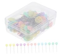 LOLIPPYY 100 Piezas Unidades Alfileres Redonda para Costura y Manualidades Duraderos y Rectos para Decoración y Fijación Proyectos DIY Accesorios para Confección y Patchwork Colores