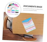LOLIPPYY 12 piezas Bolsas de Almacenamiento con Botón Presión Organizadores para y Archivos Fundas Perforadas Resistentes y Transparentes para Oficina y Papelería