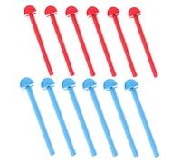 LOLIPPYY 12 Piezas Soportes de Plástico para Jaulas de Pájaros Perchas Resistentes para Periquitos y Juguetes y Complementos para Aves Accesorios para Canarios y Hábitats de Pájaros