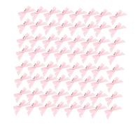 LOLIPPYY 120 Piezas Accesorios Para El Cabello De Estilo Ballet Pasador De Pelo Con Lazo Barrete De Reverencia Tocados Con Horquilla y Lazo Pinza Para El Pelo Con Cinta Alfiler Tela Rosa