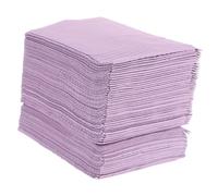 LOLIPPYY 120 Piezas Pañuelos Desechables de Papel Morado con Respaldo de Polietileno Absorbentes para Saliva y Cirugía Oral Paquete de Unidades para Clínicas y Estética
