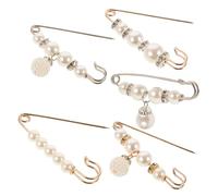 LOLIPPYY 15 Piezas Broches con Perlas Elegantes para Suéteres y Chales Clips Decorativos Delicados para Ropa Alfileres de Seguridad para Cintura y Faldas Accesorios Vintage Femeninos