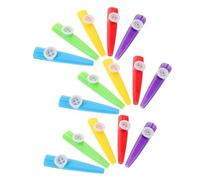 LOLIPPYY 15 piezas Kazoo de Plástico Vibrantes Instrumento Musical de para Fiestas y Actividades Musicales Juguete de Acompañamiento Infantil