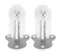 LOLIPPYY 2 Cepillos Rascadores para Tortugas con Ventosa Transparente Cerdas Suaves para Limpieza Delicada del Caparazón Accesorios para Acuarios y Reptiles Ideales para Eliminar