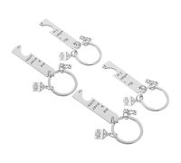 LOLIPPYY 2 Pares de Llaveros de Acero Inoxidable Hogar Regalos para Nuevos Propietarios Accesorios Esenciales para Inauguración de Casa 2026 Diseño Moderno y Resistente